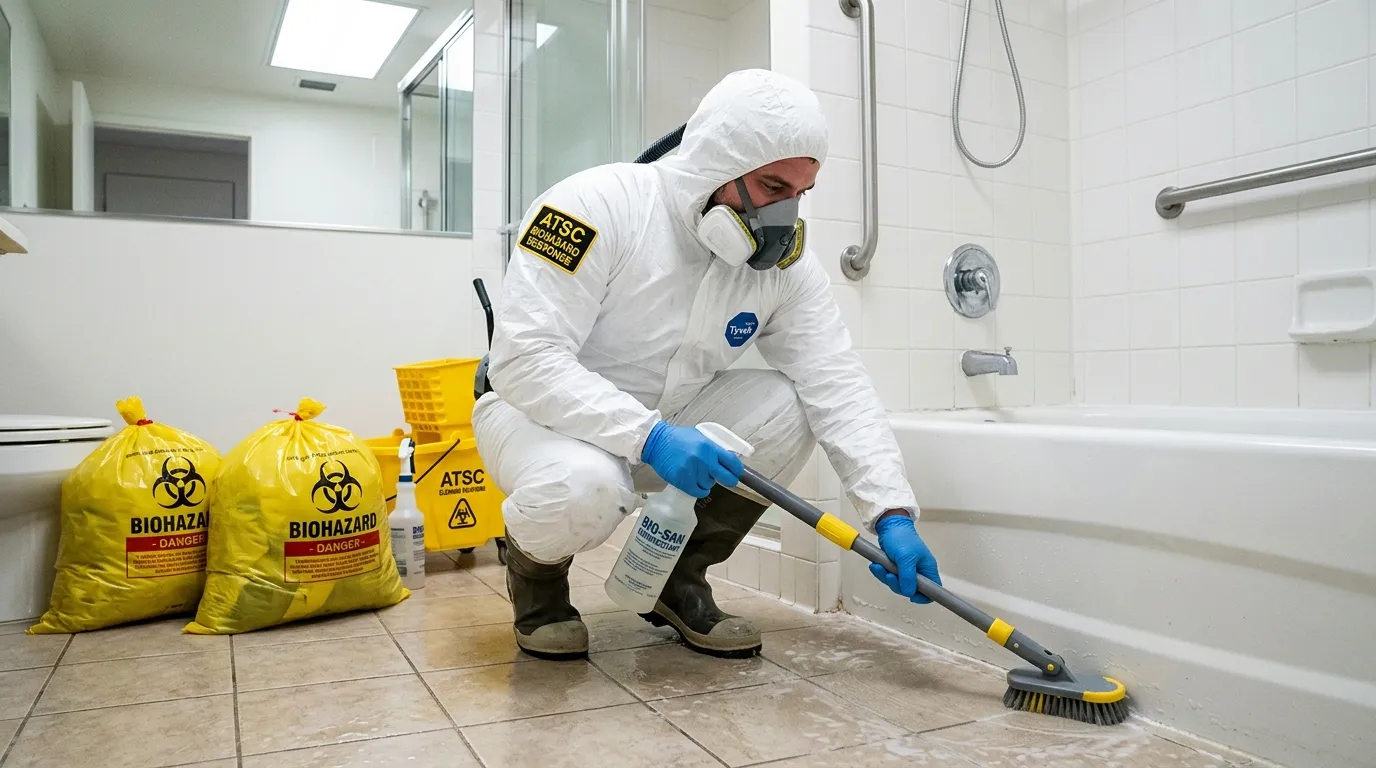 Decontamination equipment deployed for Blood Cleanup in Johnston